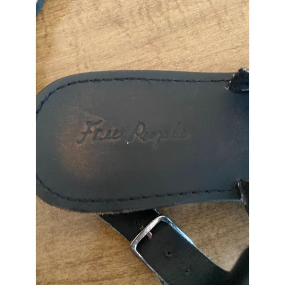 Free People Boho Strappy Black Multi Balkan Sandal 9.5 - Picture 5 of 8